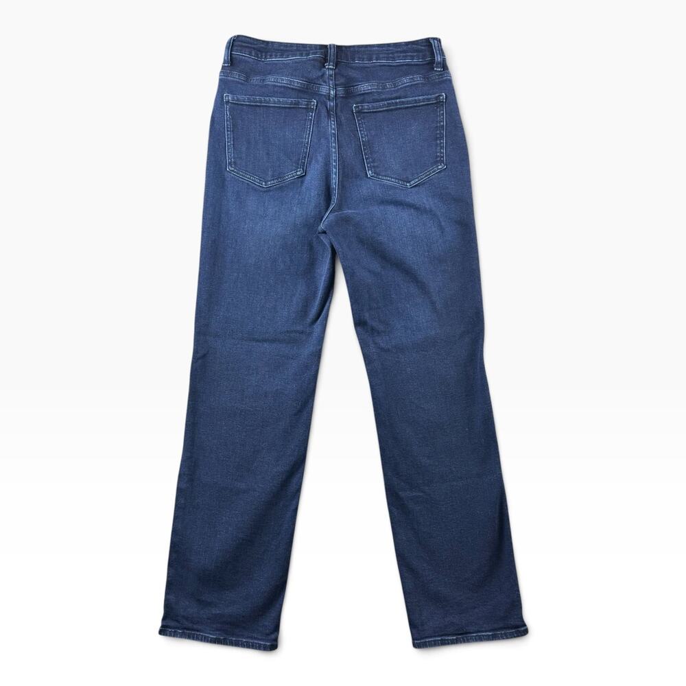 Quince Bella Stretch Straight Jeans 29 Deep Sea Blue Denim Organic Cotton - Picture 3 of 16